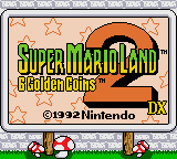 Super Mario Land 2 : 6 Golden Coins DX (Hack) — Title screen